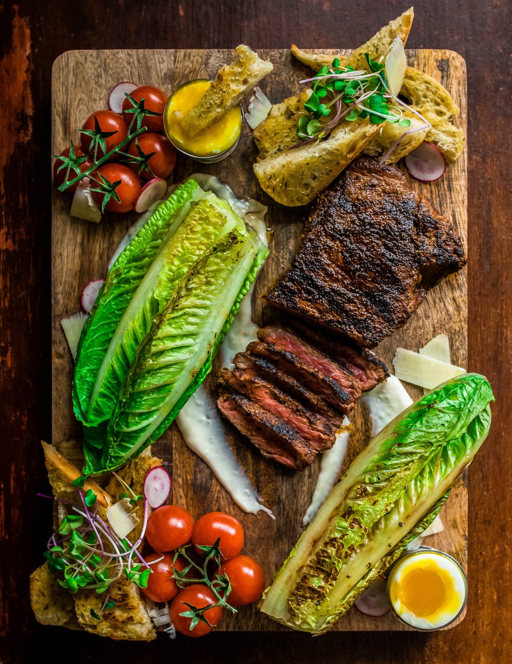 Date Night Grilled Steak Caesar Salad