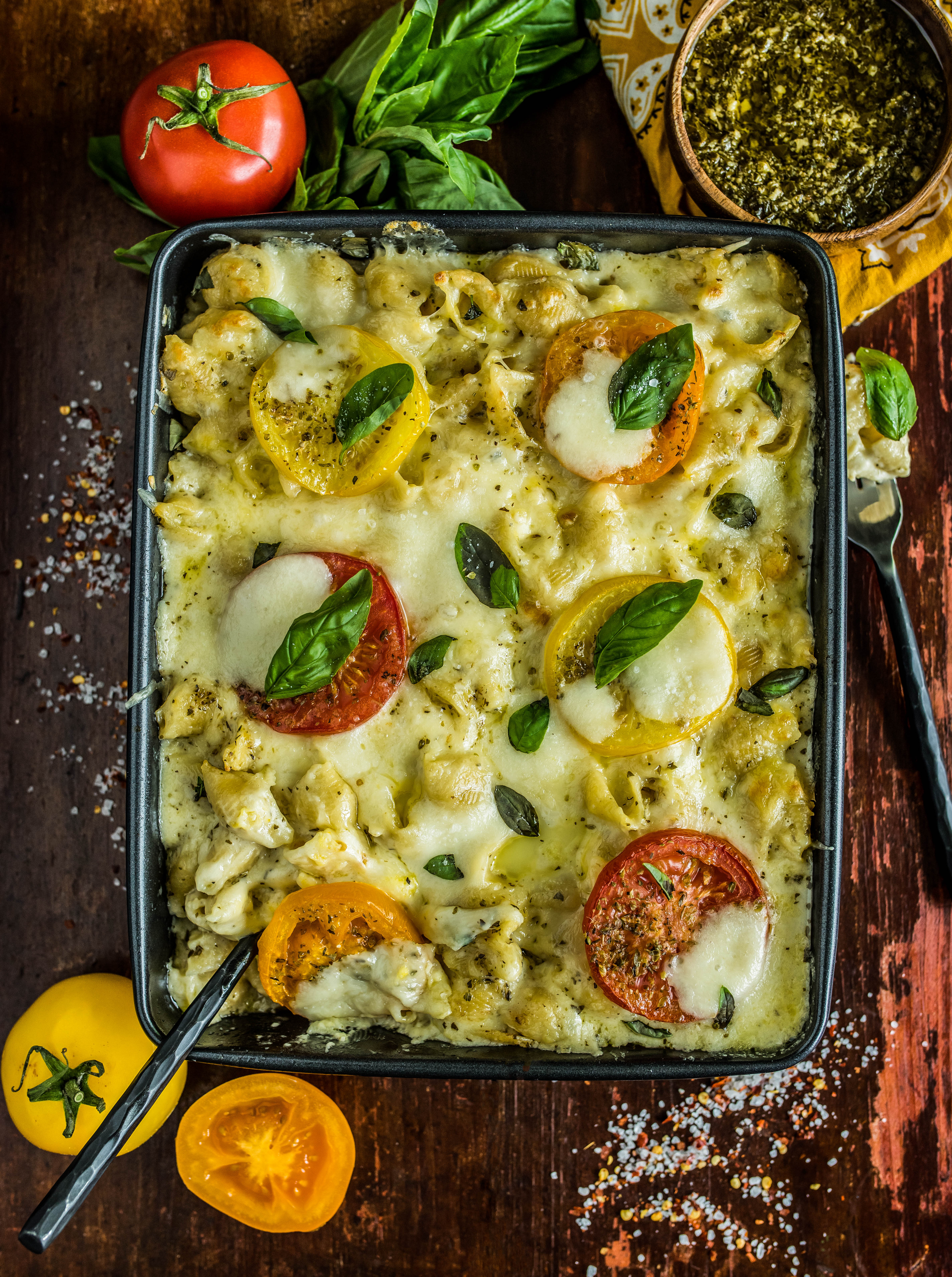 Caprese Pasta Bake