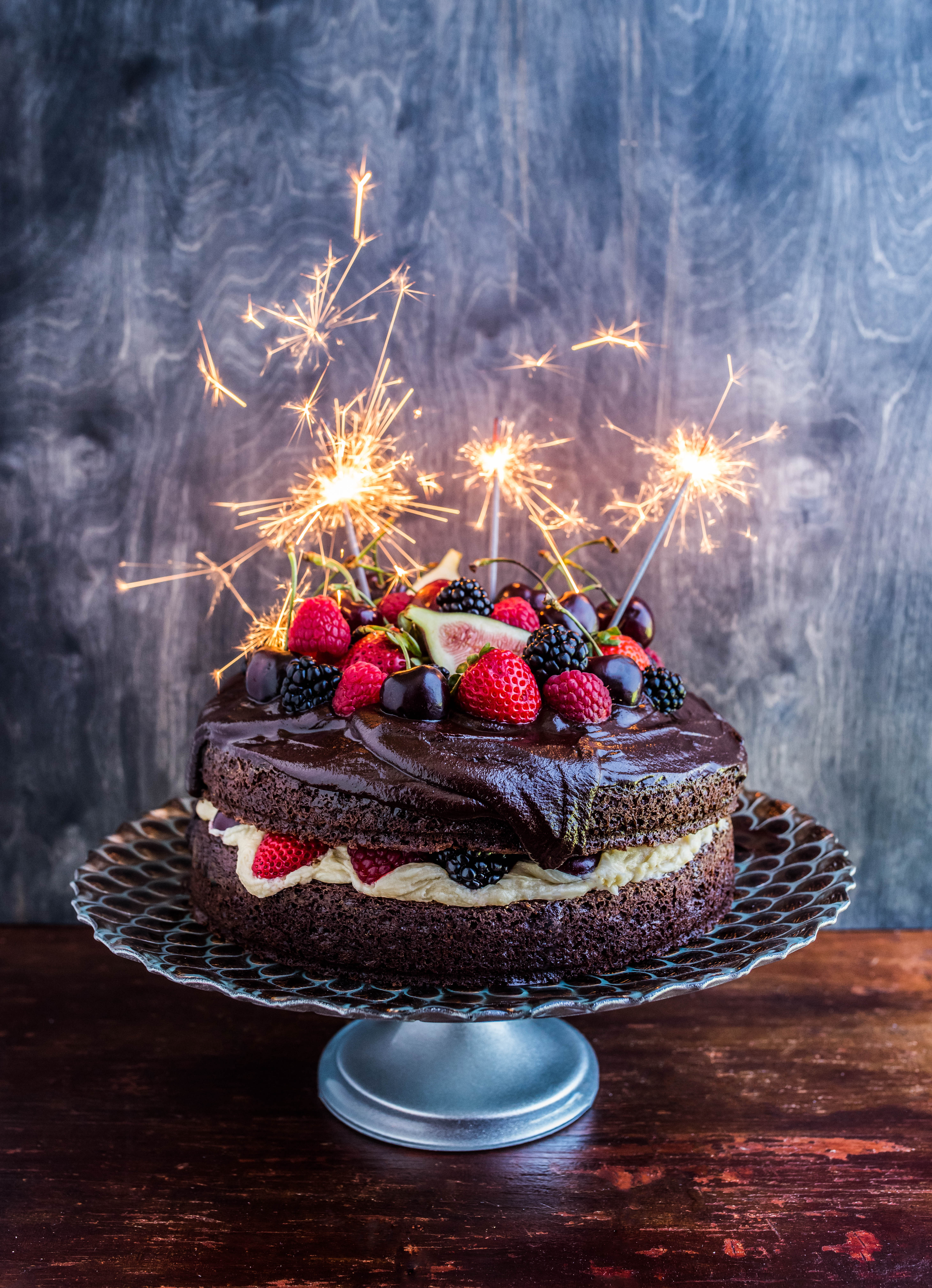 Chocolate Cherry Bailey’s Cake