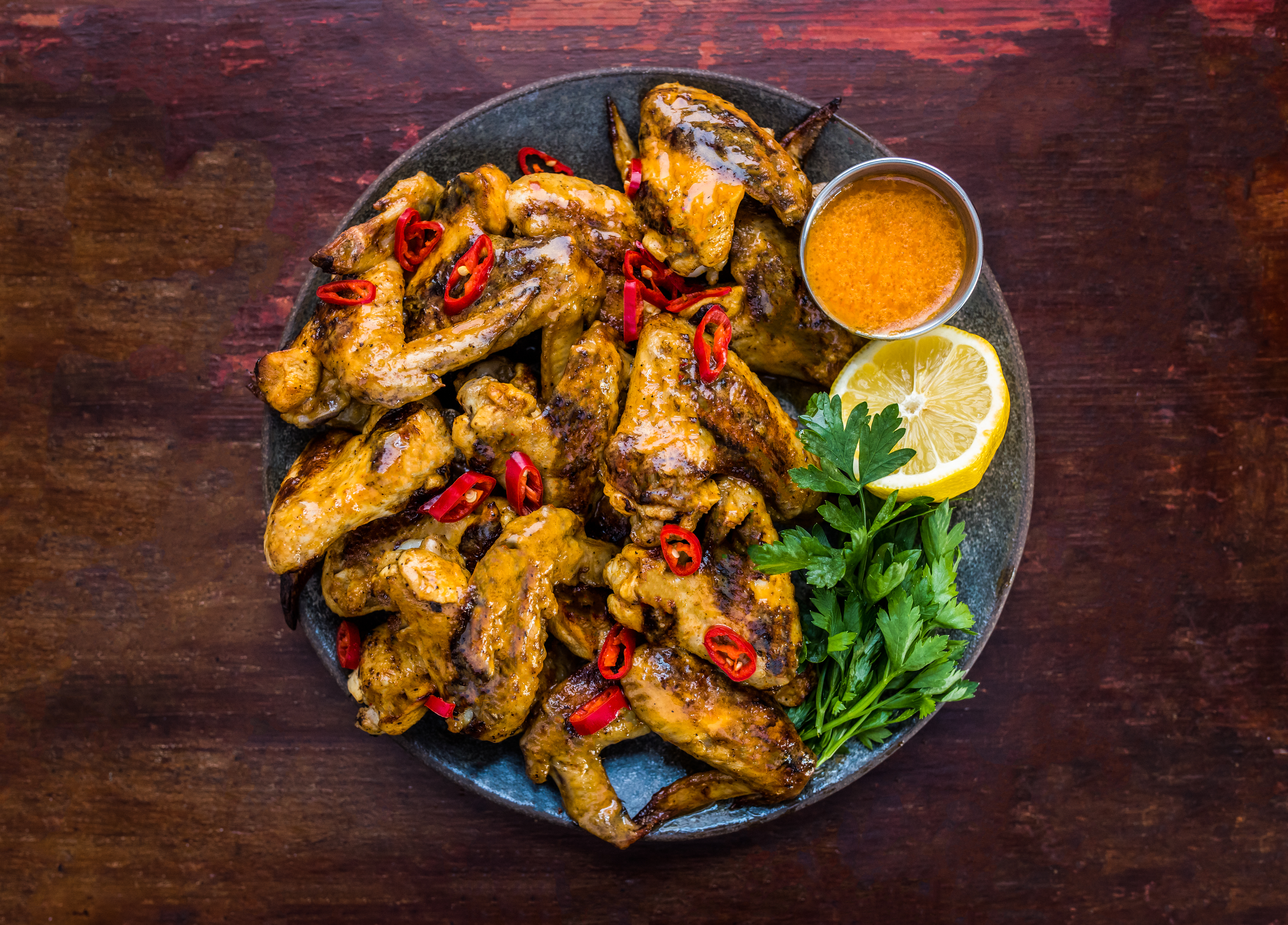 Grilled Piri Piri Chicken Wings