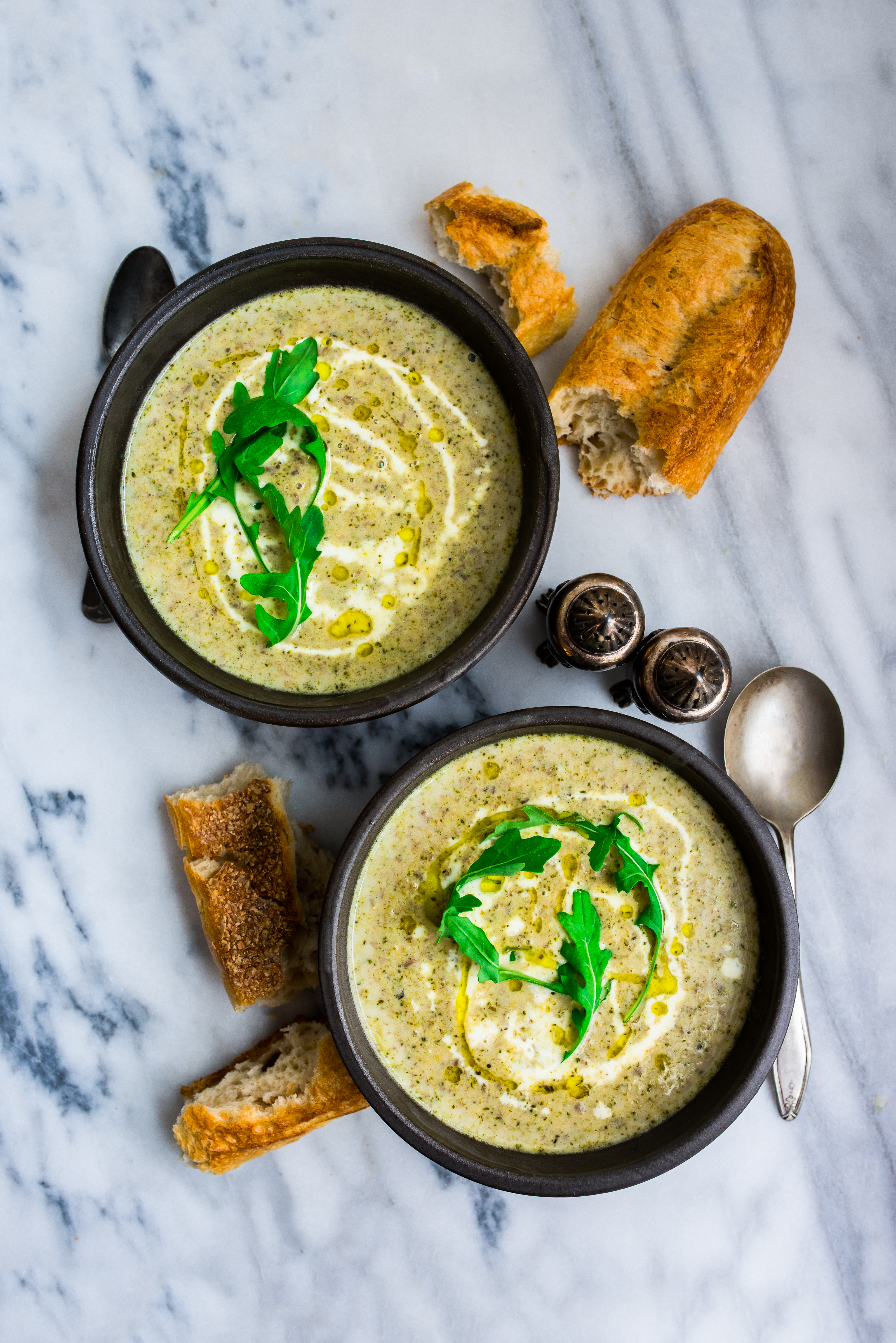 Cream of Broccoli Mushroom & Old Cheddar Soup