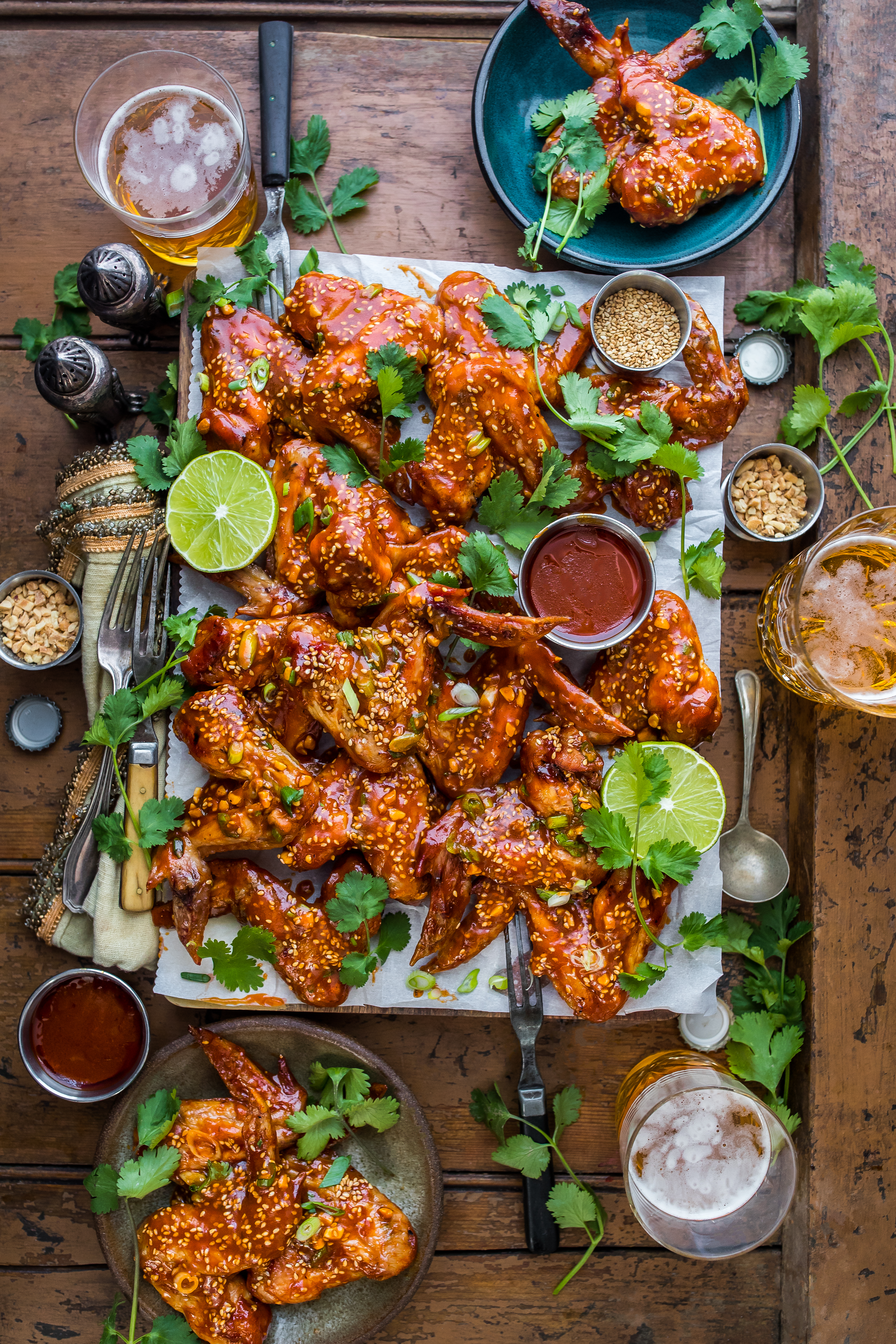 Korean-Style Smoked Gochujang Chicken Wings
