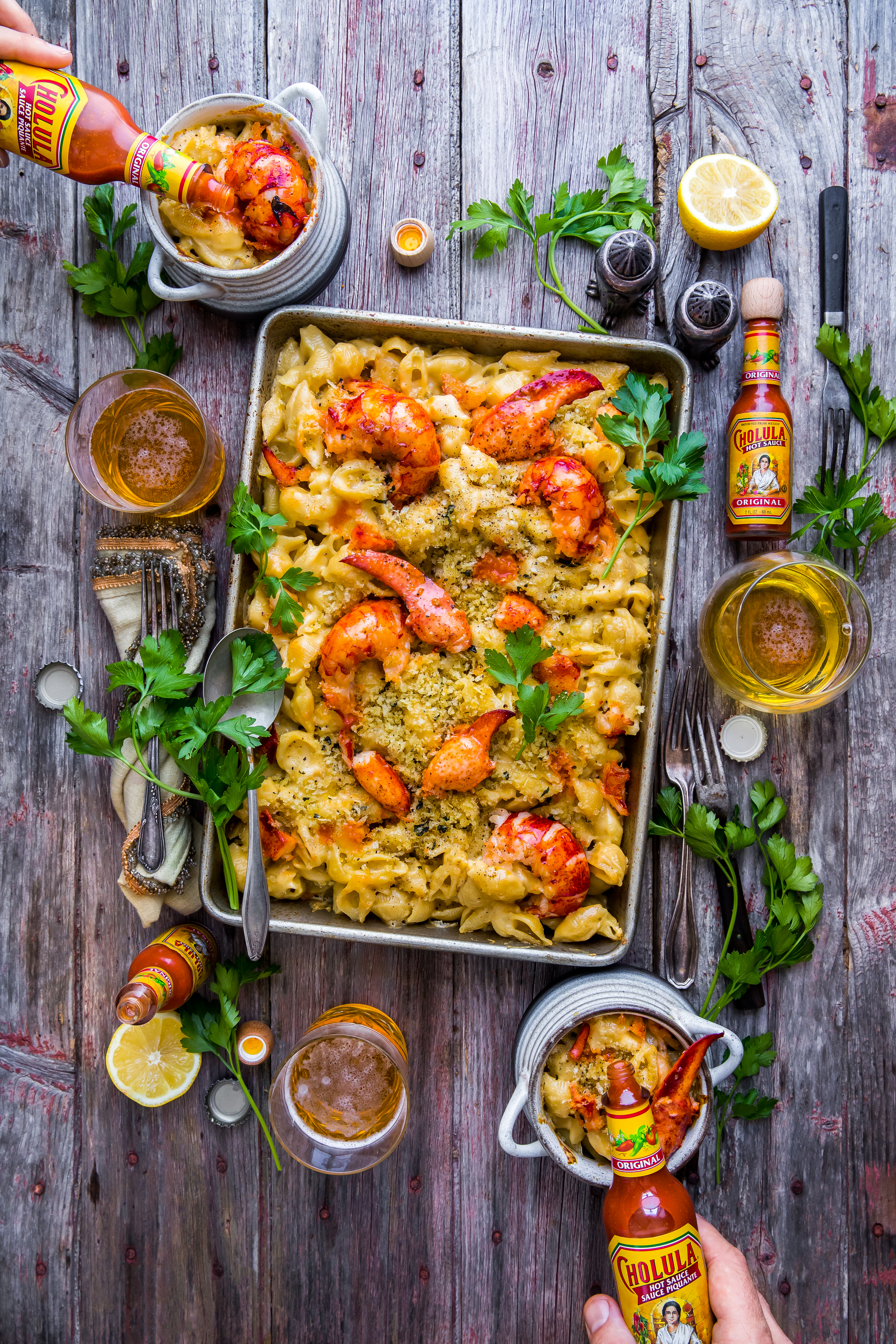 Cholula-Spiked Lobster Mac & Cheese