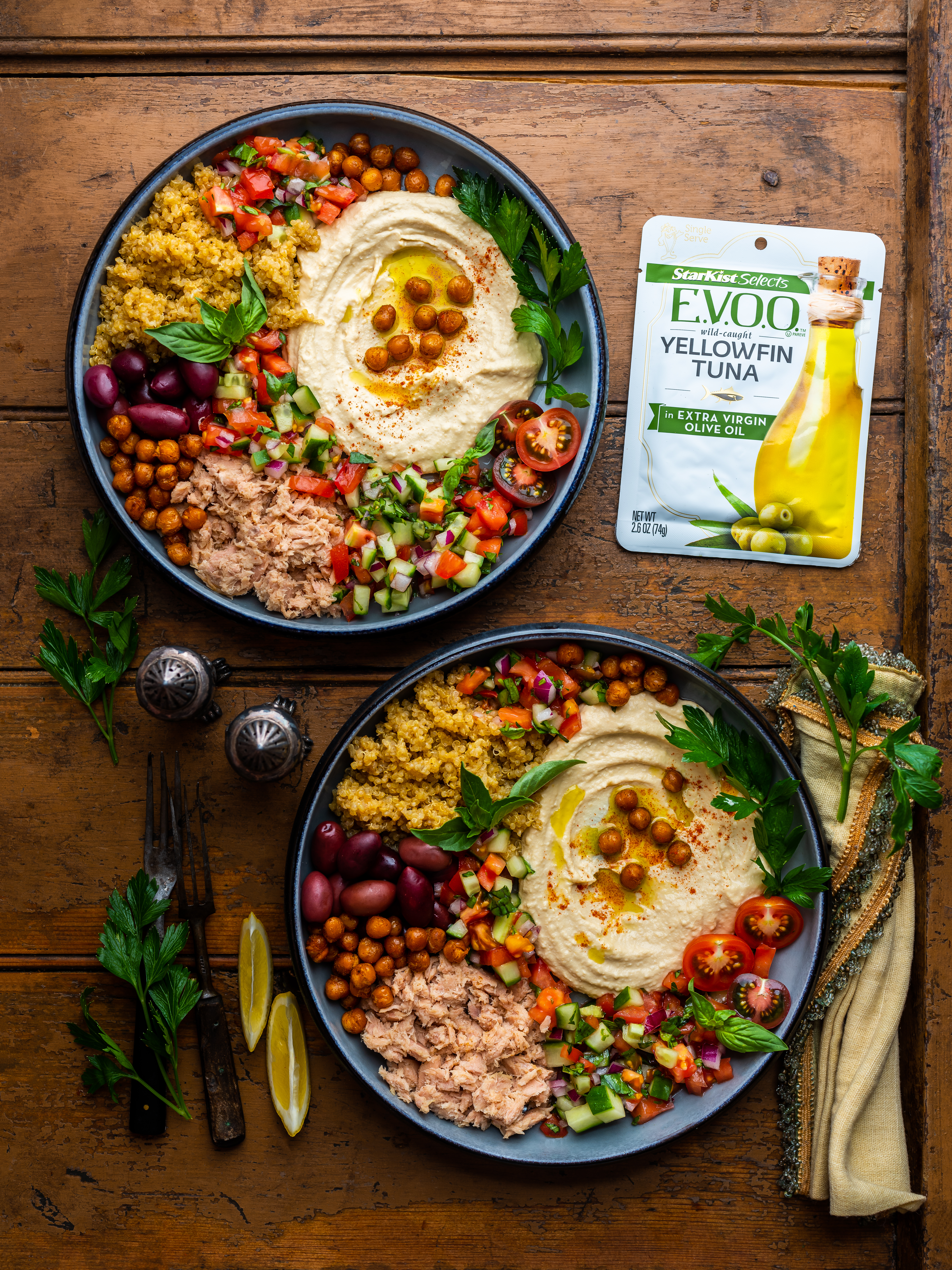Mediterranean Tuna Wellness Bowls