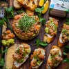 Salmon Tartare, Smashed Avocado, and Boursin Stacks