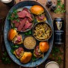 Guinness-Braised Corned Beef & Cabbage Sliders